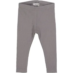 Lil Leggs Dark Gray Ribbed Leggings