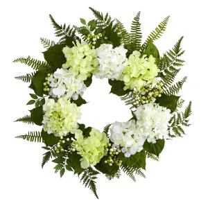 24” Hydrangea Berry Wreath