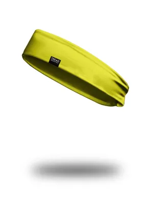 All-Season Contoured Headband - Solid Neon Yellow