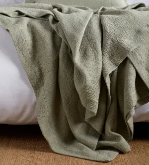 Artichoke Porto Cotton Linen Cushion Cover and Throw