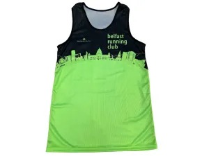 Belfast Running Club Ladies Vest (Black/Green)