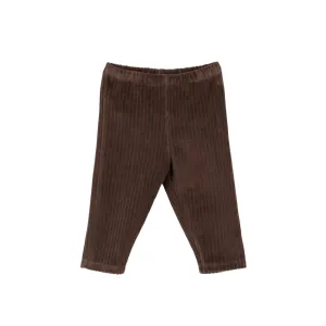 Brown Baby Velvet Leggings