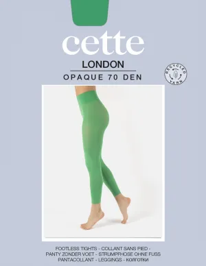 Cette ECO 70 Denier London Plus Size Leggings Green Briar