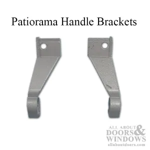 DISCONTINUED - Daryl Patiorama Gold Handle Brackets, pairs- Silver Painted