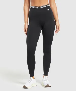 Gymshark Everyday Gymshark Waistband Leggings - Black