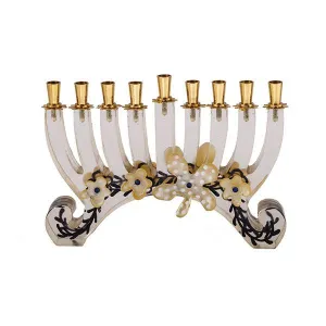 Hanukkah Menorah - Polyester Transparent