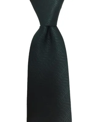 Hunter Green Ripple Wave Tie