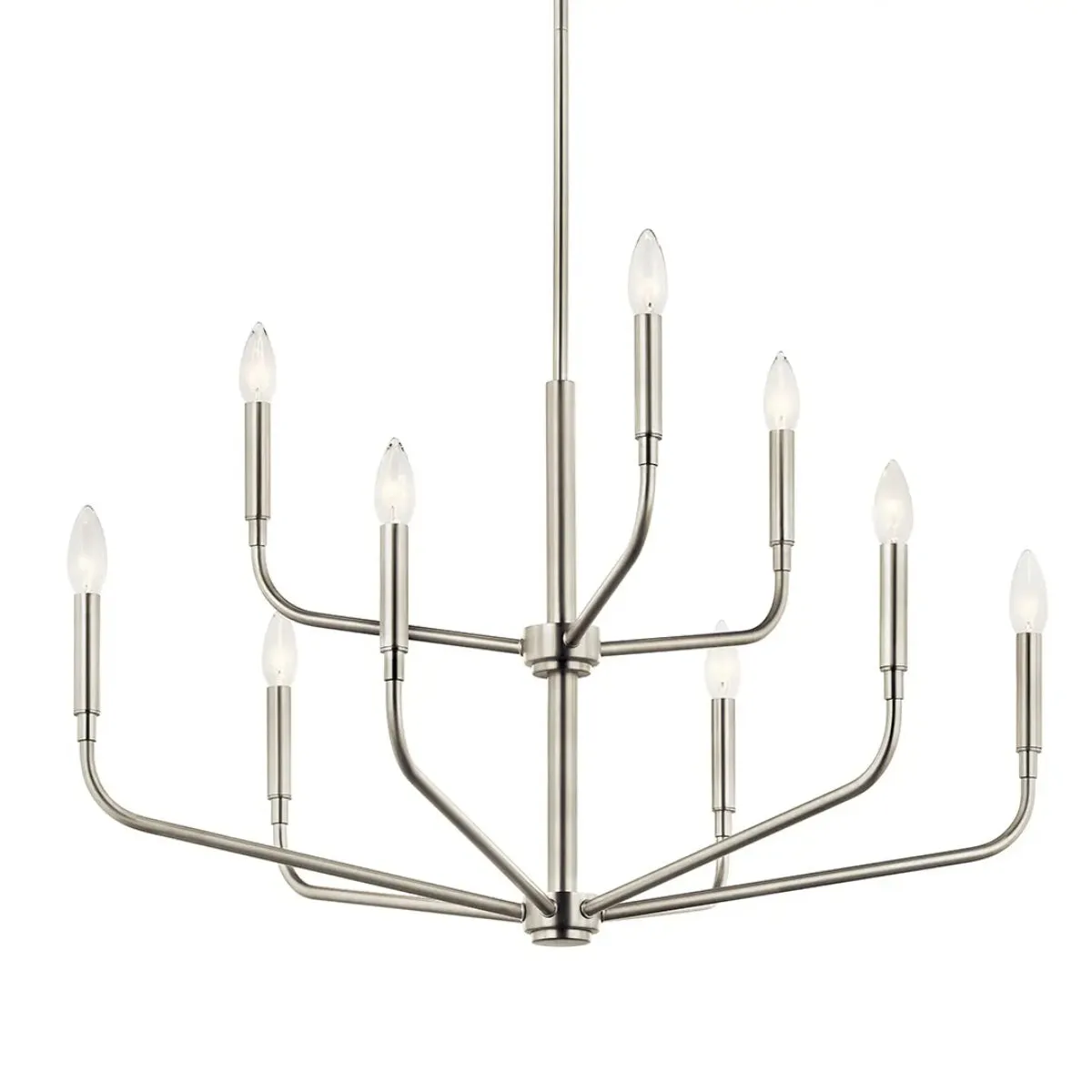 Madden 32" 9-Light Chandelier, Brushed Nickel Finish