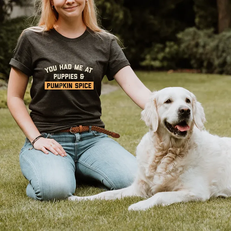 Mission Driven "Puppies & Pumpkin Spice" T-Shirt