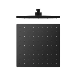 Nero ABS 250mm Square Shower Head Matte Black