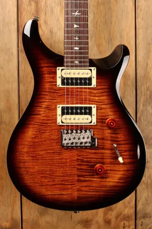 PRS SE Custom 24 Electric Guitar - Black Gold Burst Finish, Stunning Design and Premium Features