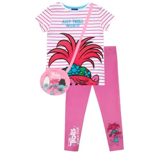 Trolls Girls T-Shirt and Leggings Set