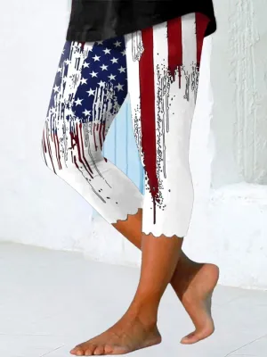 Women's Independence Day Printed Leggings